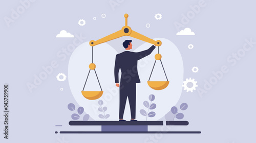 Comparison advantage and disadvantage, integrity or honest truth, pros and cons or measurement, judge or ethical, decision or balance concept