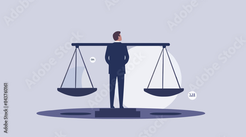 Comparison advantage and disadvantage, integrity or honest truth, pros and cons or measurement, judge or ethical, decision or balance concept