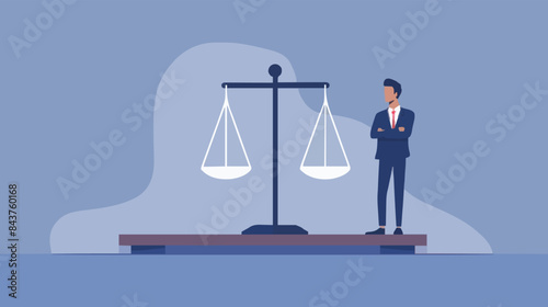 Comparison advantage and disadvantage, integrity or honest truth, pros and cons or measurement, judge or ethical, decision or balance concept