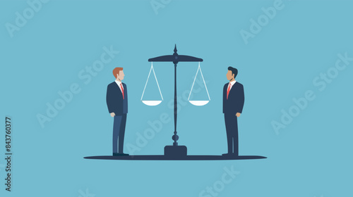 Comparison advantage and disadvantage, integrity or honest truth, pros and cons or measurement, judge or ethical, decision or balance concept