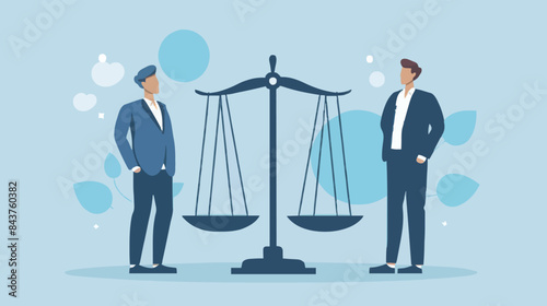 Comparison advantage and disadvantage, integrity or honest truth, pros and cons or measurement, judge or ethical, decision or balance concept