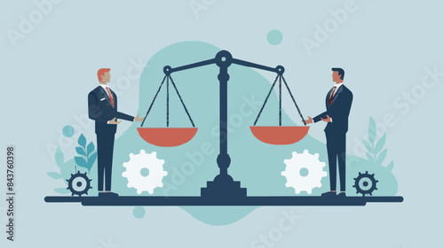Comparison advantage and disadvantage, integrity or honest truth, pros and cons or measurement, judge or ethical, decision or balance concept