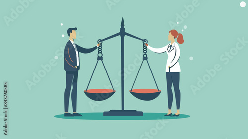 Comparison advantage and disadvantage, integrity or honest truth, pros and cons or measurement, judge or ethical, decision or balance concept