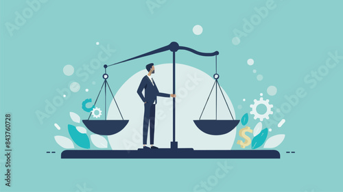Comparison advantage and disadvantage, integrity or honest truth, pros and cons or measurement, judge or ethical, decision or balance concept