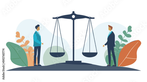 Comparison advantage and disadvantage, integrity or honest truth, pros and cons or measurement, judge or ethical, decision or balance concept