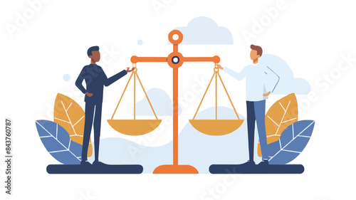 Comparison advantage and disadvantage, integrity or honest truth, pros and cons or measurement, judge or ethical, decision or balance concept