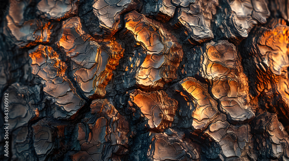 Detailed view of a willow tree bark with its furrowed and scaly texture background Detailed view of a willow tree bark with its furrowed and scaly texture background
