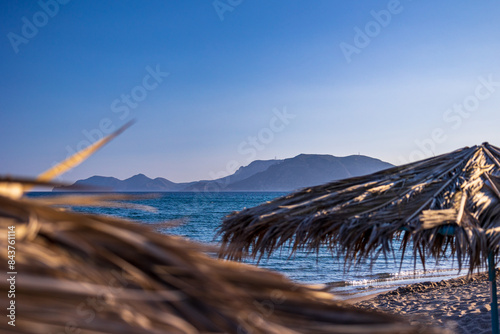 Fototapeta Naklejka Na Ścianę i Meble -  sunset at the beach in kos