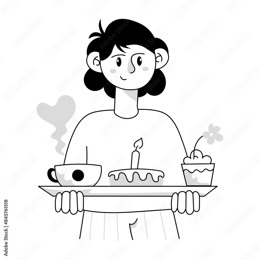 Check out doodle mini illustration of serving breakfast
Check out doodle mini illustration of serving breakfast