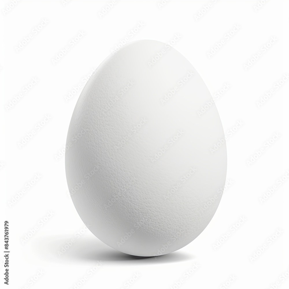 Isolated white egg on white background Isolated white egg on white background