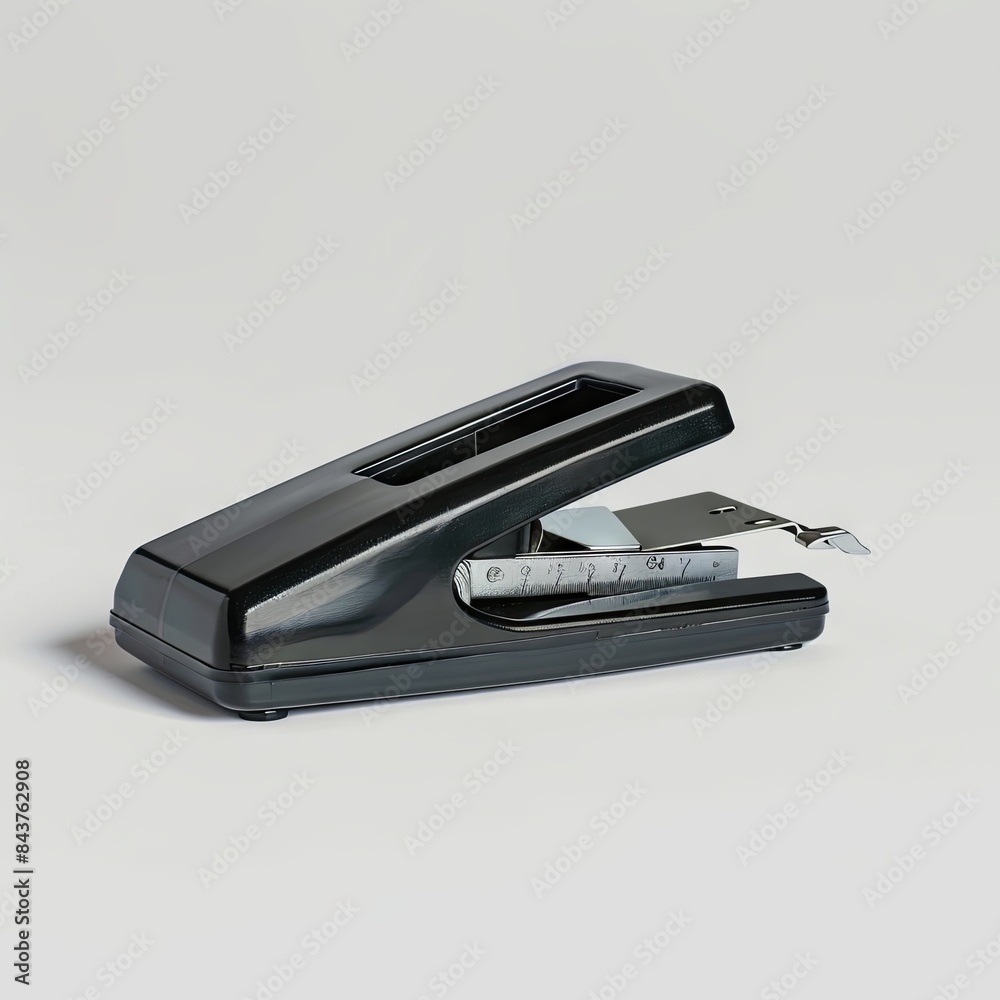 Isolated black stapler on white background Isolated black stapler on white background