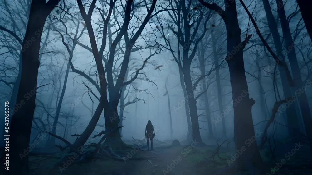 person in the forest Cozy Atmosphere Seamless looping 4k time-lapse virtual video animation person in the forest Cozy Atmosphere Seamless looping 4k time-lapse virtual video animation