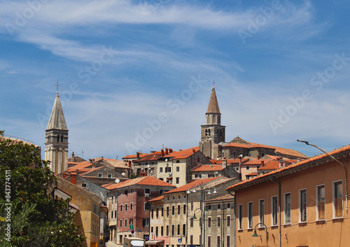 PANORAMA OF THE CITY OF BUIE IN CROATIA photo