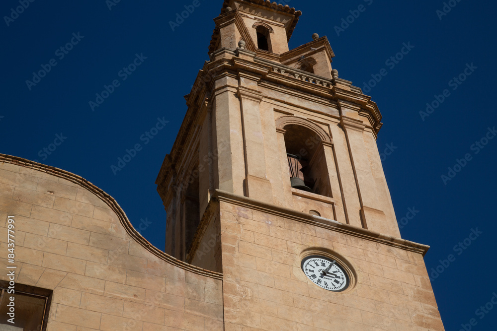 Church Tower in Finestrat; Benidorm; Alicante; Spain