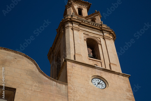 Obraz na płótnie Church Tower in Finestrat; Benidorm; Alicante; Spain w salonie