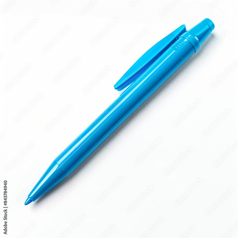 Isolated blue highlighter on white background Isolated blue highlighter on white background