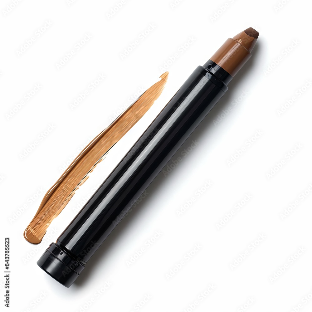 Isolated brown highlighter on white background Isolated brown highlighter on white background