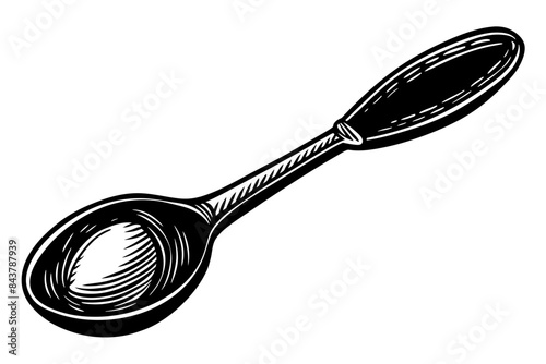 Drawn sketch of a tablespoon