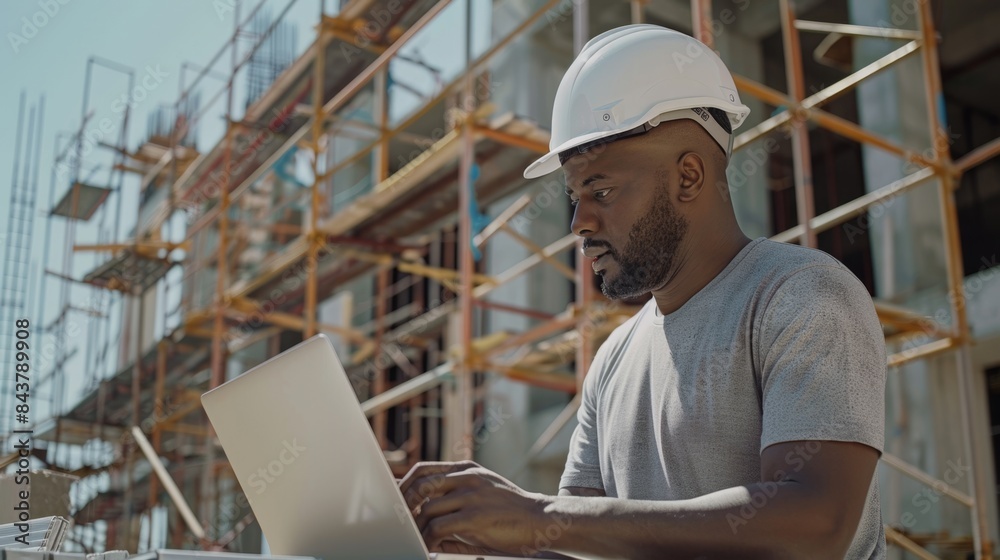 The Engineer Using Laptop