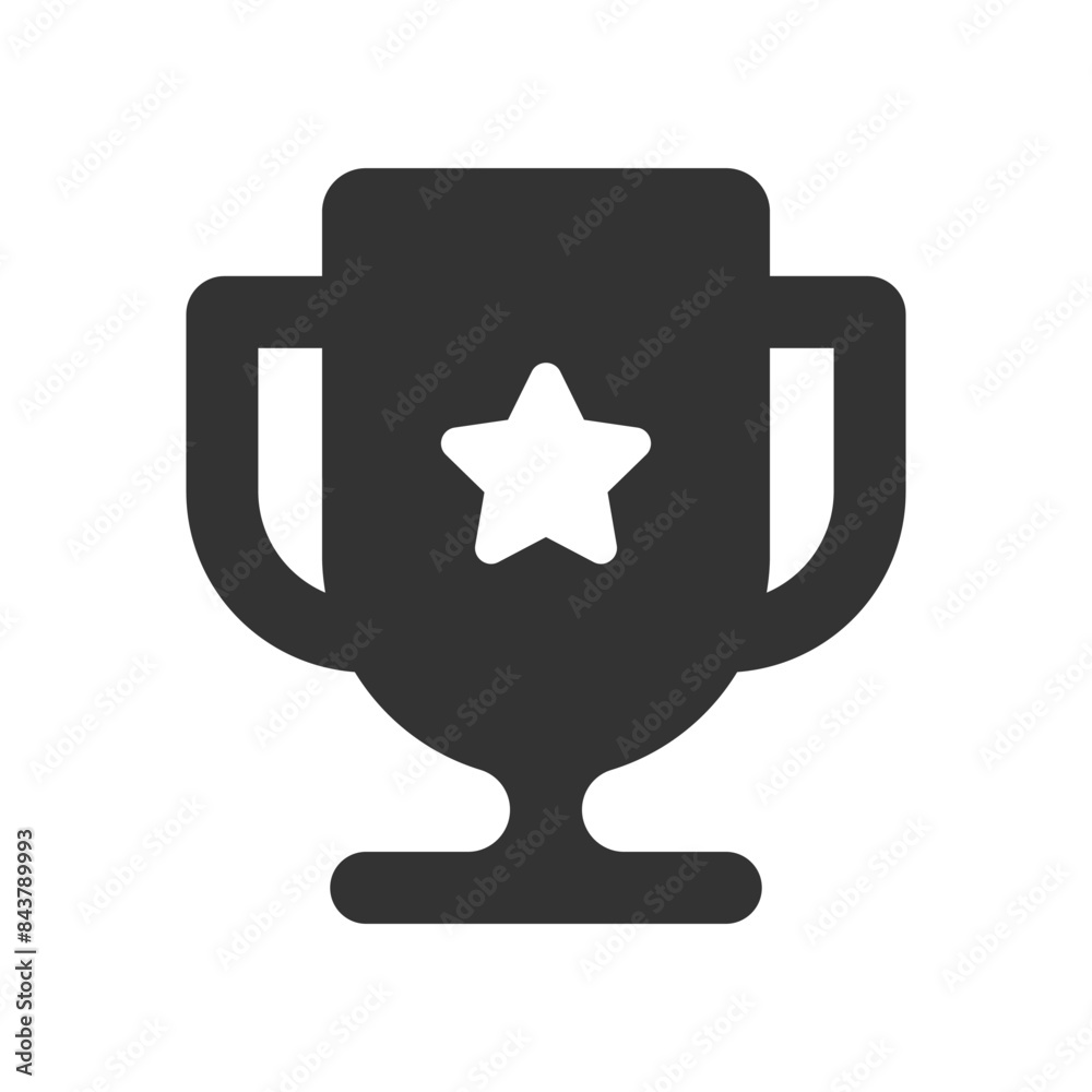 Trophy cup glyph vector icon isolated on white background. Trophy cup glyph vector icon for web, mobile and ui design Trophy cup glyph vector icon isolated on white background. Trophy cup glyph vector icon for web, mobile and ui design
