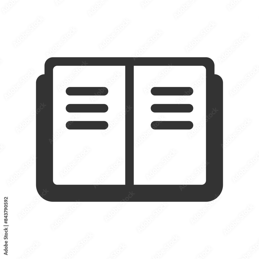 Book glyph vector icon isolated on white background. Book glyph vector icon for web, mobile and ui design Book glyph vector icon isolated on white background. Book glyph vector icon for web, mobile and ui design