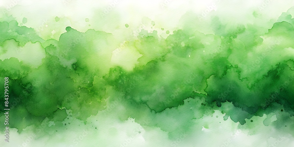 Abstract green background, watercolor paint Abstract green background, watercolor paint