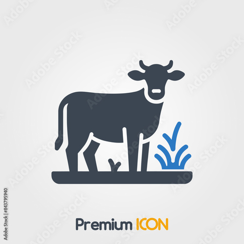 Grass-fed Cattle Icon