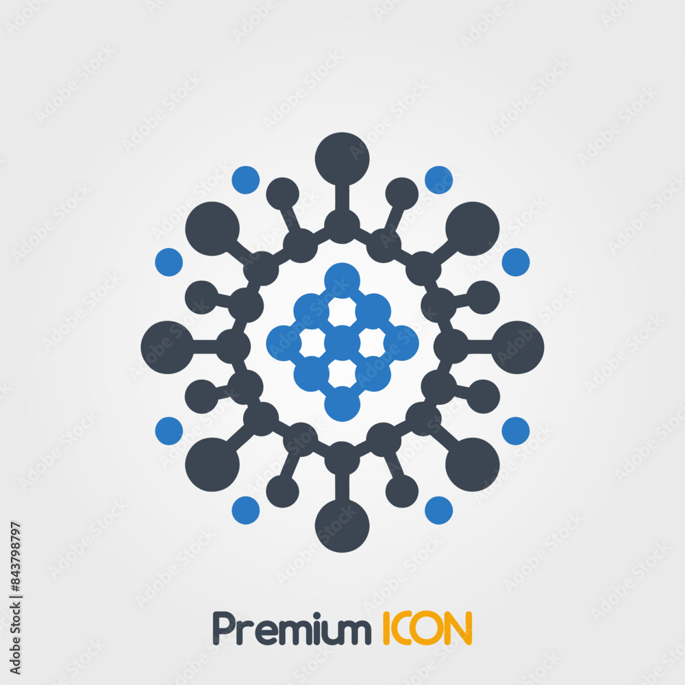 Nanotechnology Icon Nanotechnology Icon