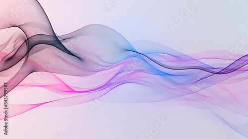 a colorful light wave pattern on a black background ,Abstract background with purple and pink waves ,Shining Pink and Blue Waves on Dark