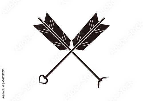 矢尻付き違い矢