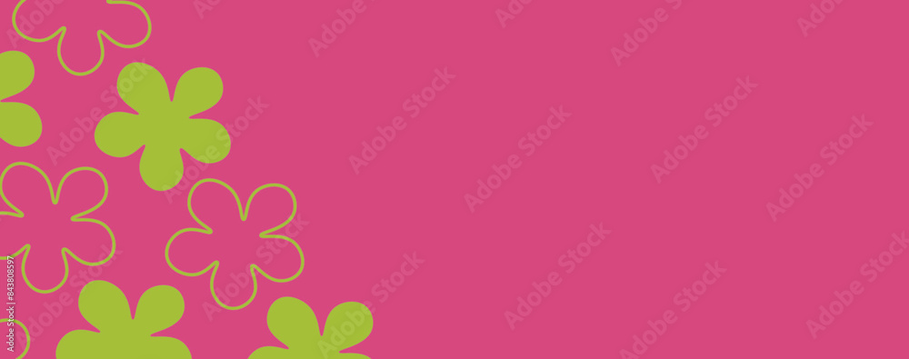 Summer Floral frame. Summer concept design a template for invitations, leaflets and greeting cards. Vector illustration. Trendy border. Pink background, Print Summer Floral frame. Summer concept design a template for invitations, leaflets and greeting cards. Vector illustration. Trendy border. Pink background, Print