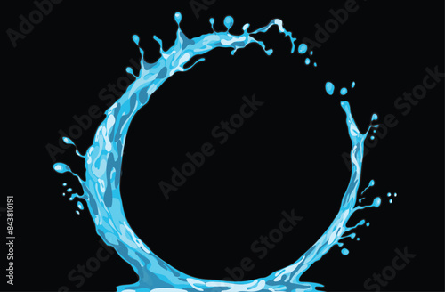 splash water vector