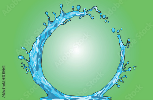 splash water vector