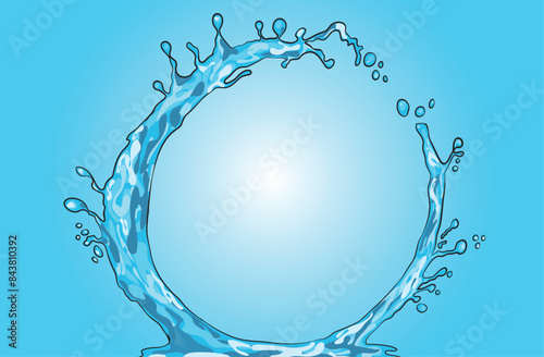 splash water vector