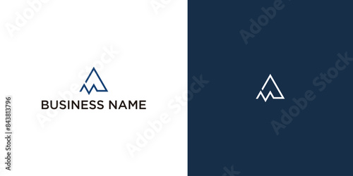 MA Logo Design Template Vector Graphic Branding Element. Free Vector