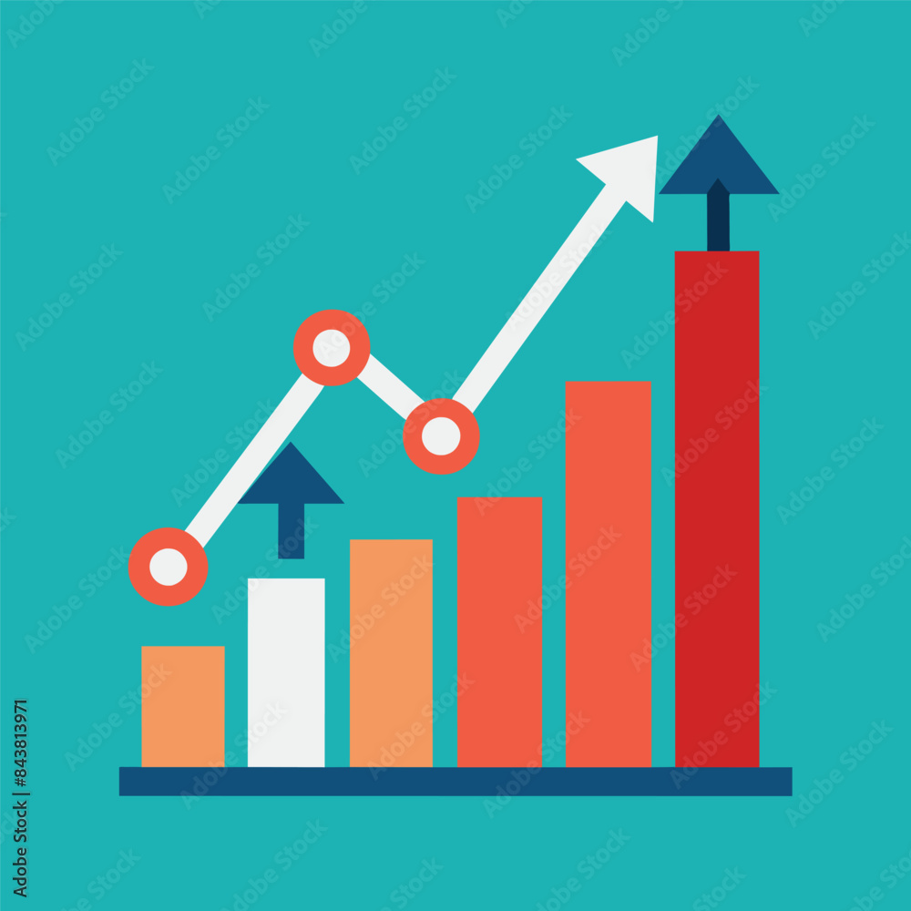 Marketing concept business growth illustration Marketing concept business growth illustration
