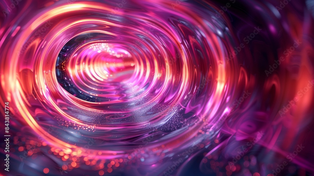 a 3d abstract with colorful reflections in the shades of purple while giving a depth effect a 3d abstract with colorful reflections in the shades of purple while giving a depth effect