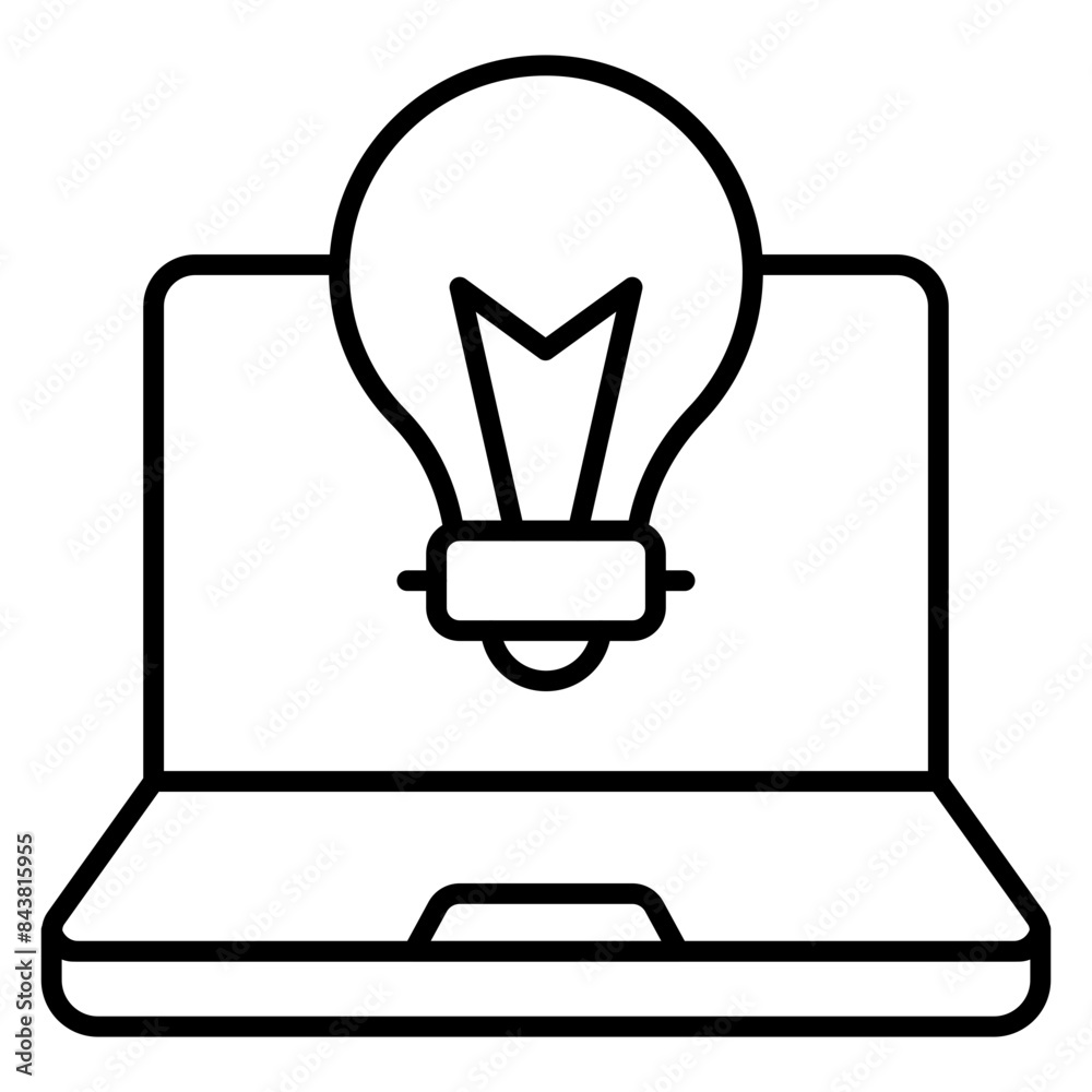 Trendy design icon of online idea Trendy design icon of online idea
