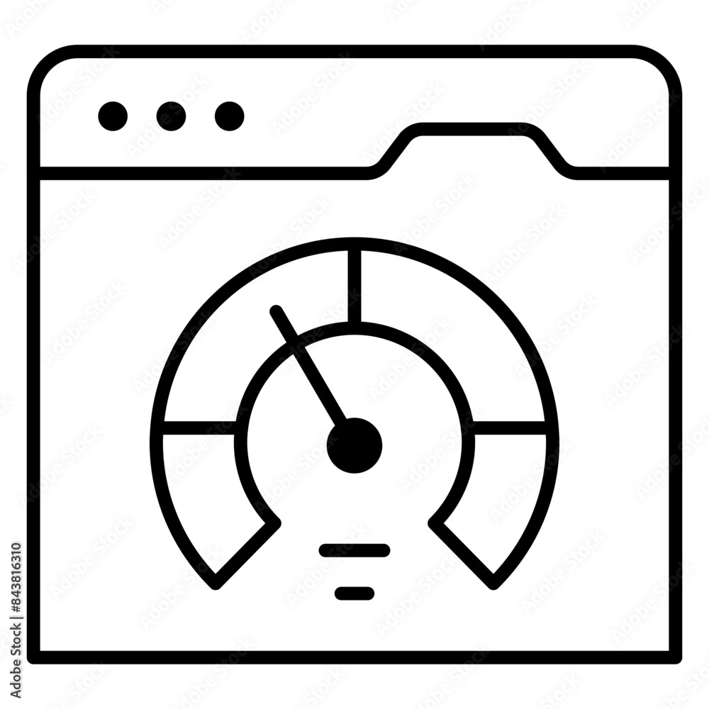 A beautiful design icon of web Speed test A beautiful design icon of web Speed test