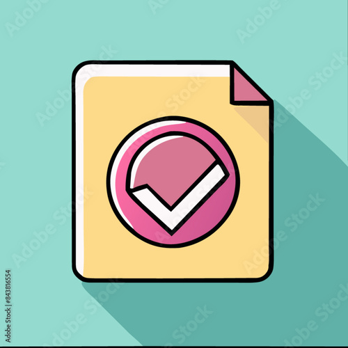 Colorful Flat Design Communication Icons Set