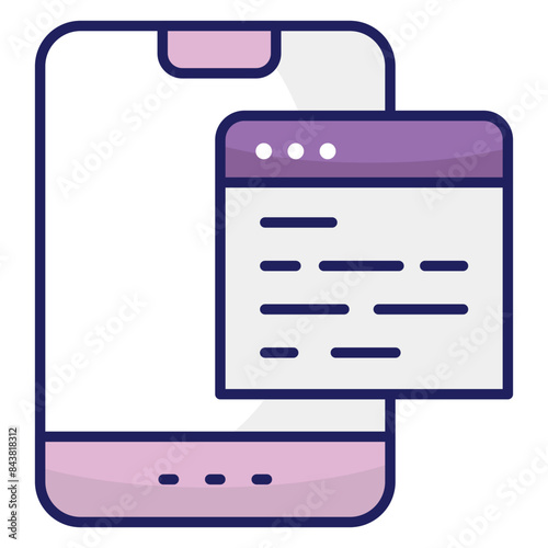 Trendy design icon of web content 
