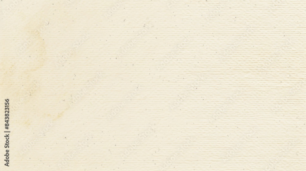 Minimalistic blank kraft paper background. Beige grain texture with small grunge noise and dots. Classic simple pattern. Vintage ecru rice paper.