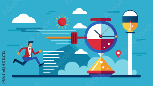 concept of time running out urgency and action time is money time wasting