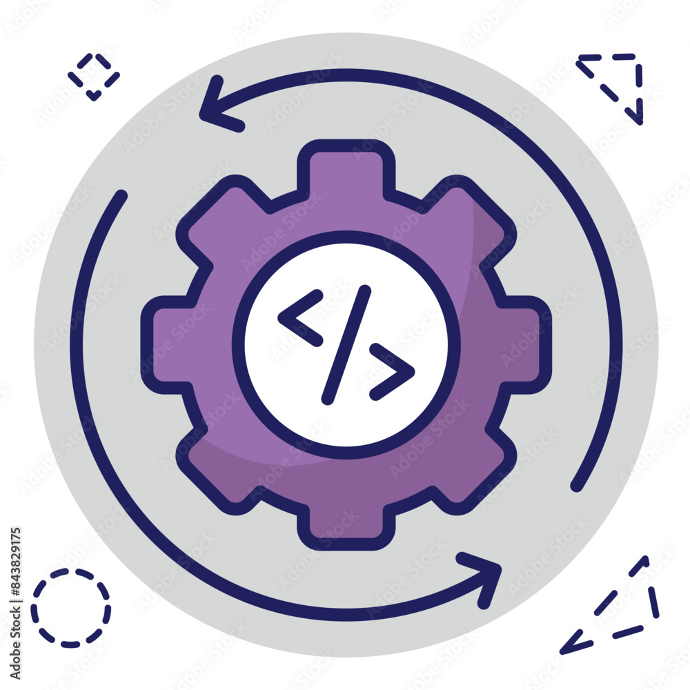 Perfect design icon of setting update