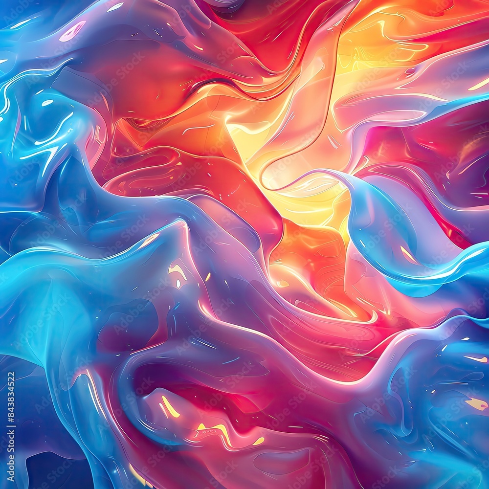 Fototapeta premium A mesmerizing abstract background with vibrant colors and fluid shapes