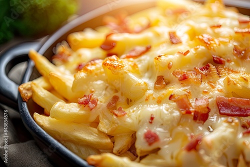 Cheesy Bacon Fries in Skillet