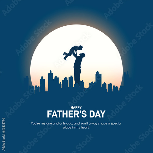 	
Happy Father's Day creative templates for poster, cover, banner, social media post, post card design etc. Concept of Father's day. Fathers day day creative theme. Daddy and son in an Superhero conce