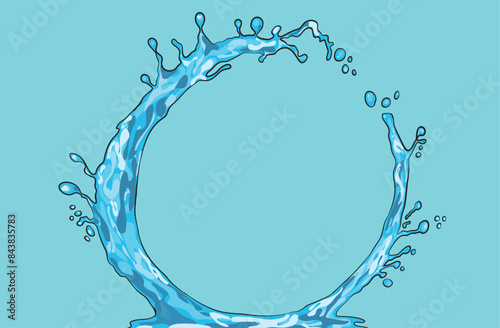 splash water vector photo