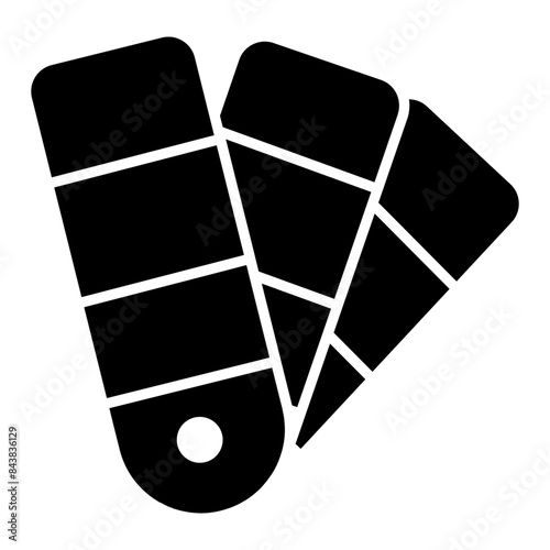      A creative design vector of paint swatches 