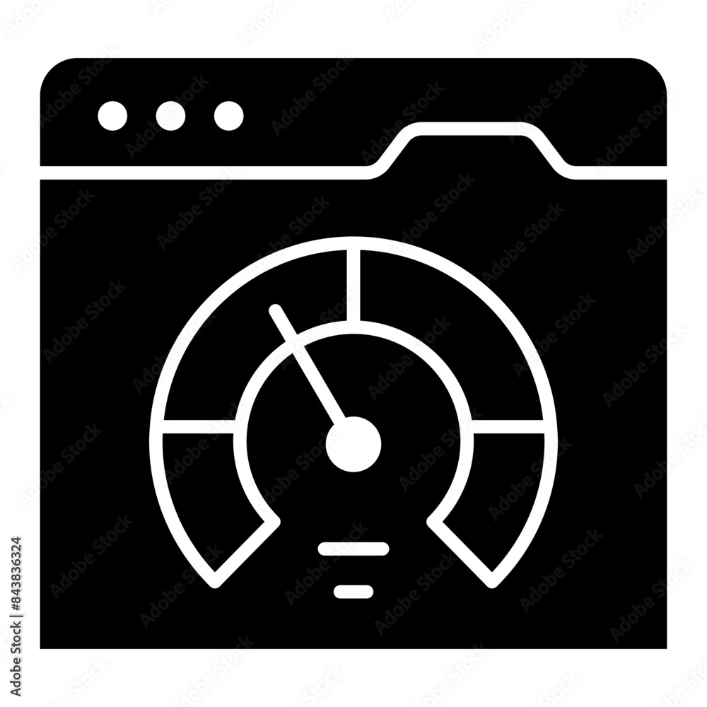 A beautiful design icon of web Speed test A beautiful design icon of web Speed test